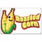 Signmission Roasted Corn Banner Concession Stand Food Truck Single Sided B-72 Roasted Corn19 - alternate 1